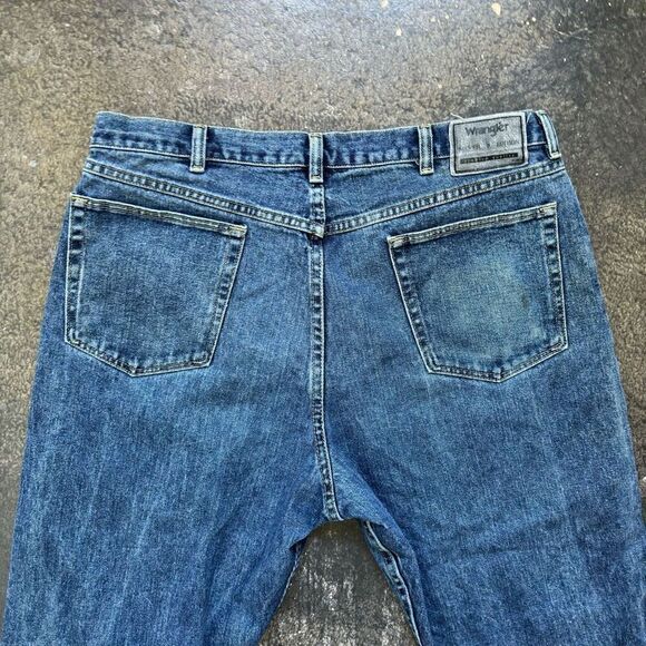 Wrangler Jeans Sliver Edition Men’s Size 36x29 Workwear Heavy Denim Used Marks - Picture 2 of 13